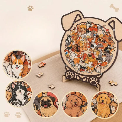 PawPuzzle™ | Dekorativt hundepuslespil med hygge og personlighed