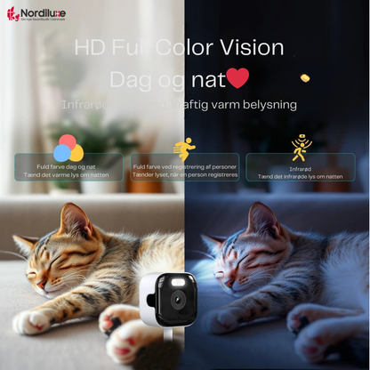 SilentWatch™ | Diskret indendørs kamera der beskytter dit hjem – uden boring