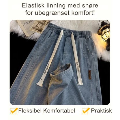 StreetFit™ | Moderne loose fit jeans med længere silhuet