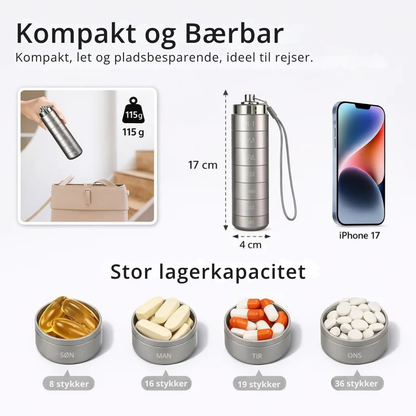 PillMate™ | Elegant ugeorganisering til medicin og kosttilskud