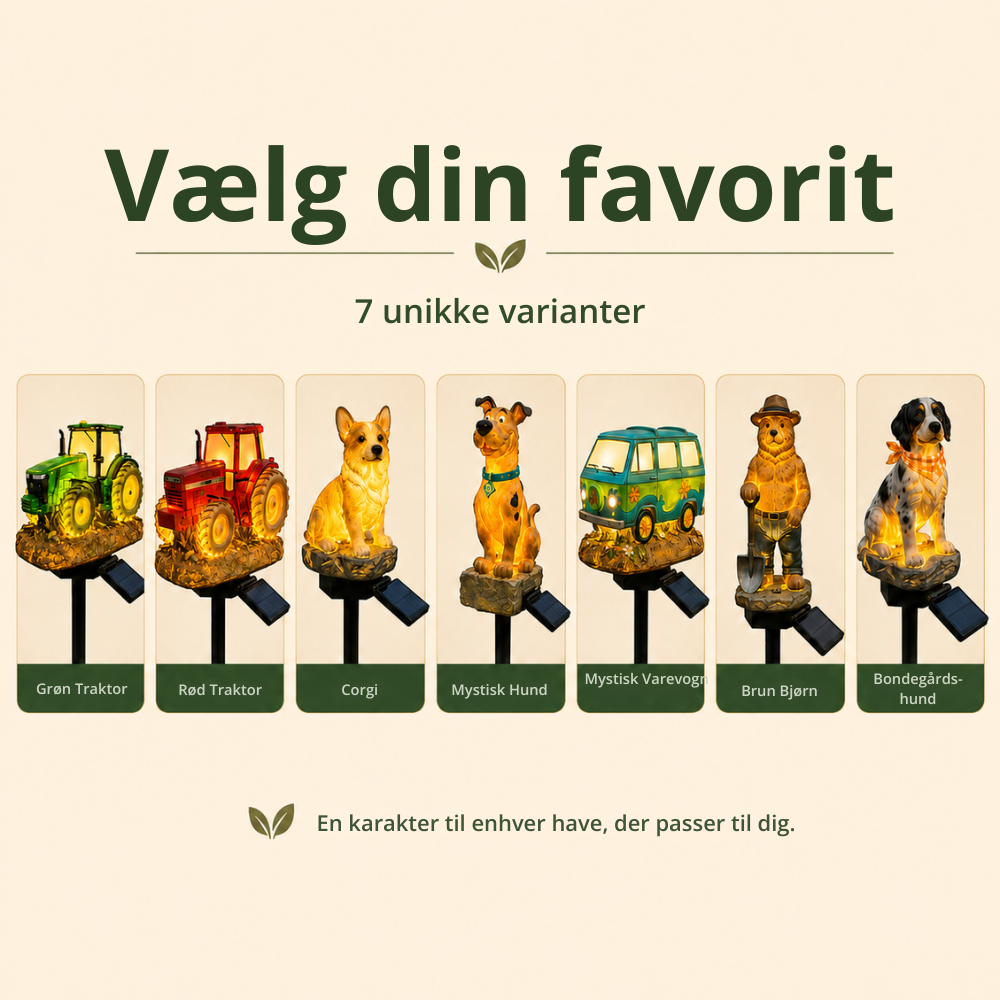 GardenGlow™ | Den lille traktor der lyser haven op