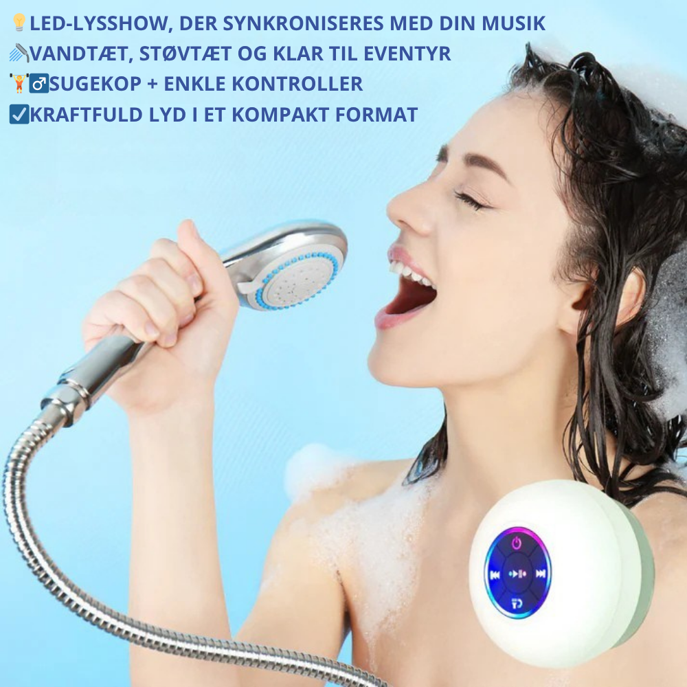 AquaBeats™  | forvandler dit brusebad til en koncert med kraftfuld lyd og et LED-lysshow.