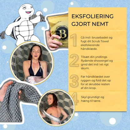 ScrubTowel™ | Få en ryg der bliver ordentligt ren