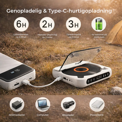 PureSound™ CD Player | Hør dine gamle CD'er igen