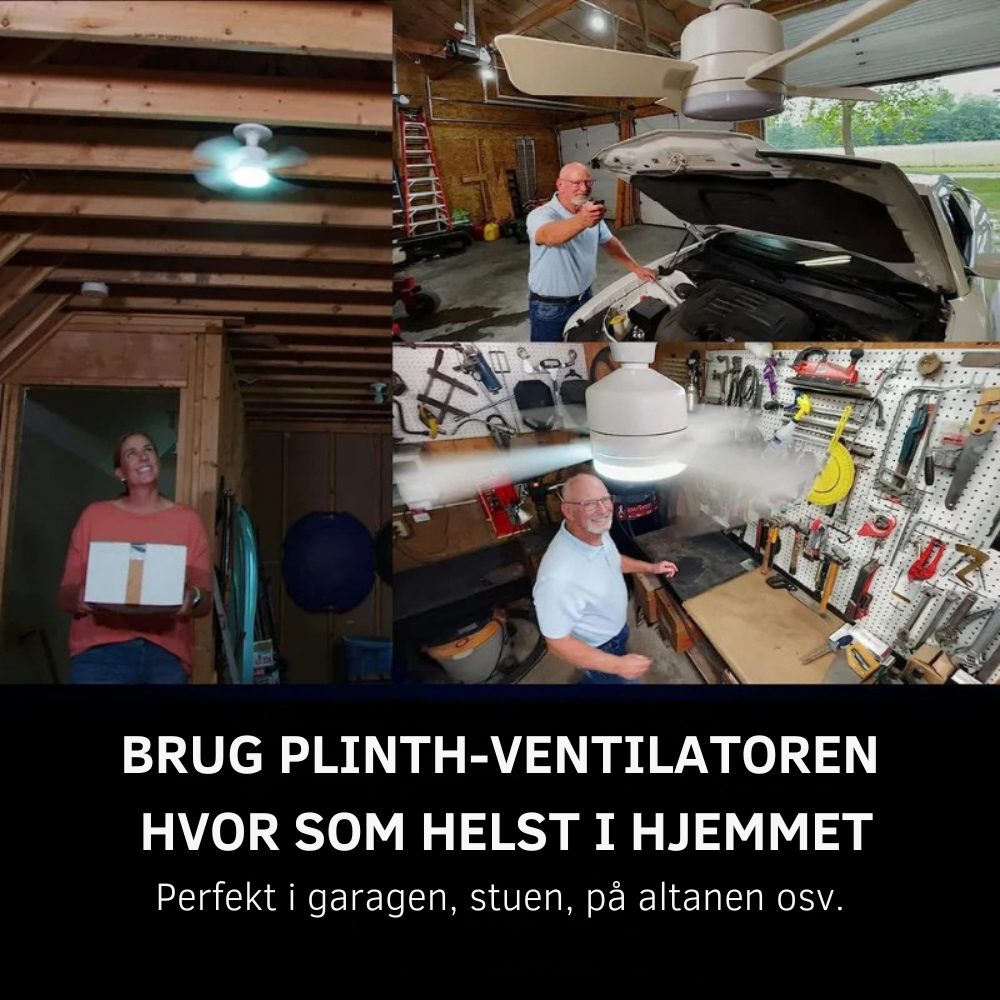 GlowFan™ Pro | Skru den i. Tryk på knappen. Sov køligere.