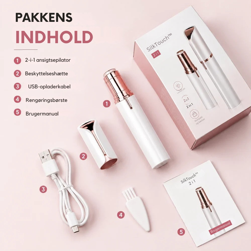 SilkTouch™ | Diskret beautyværktøj til glat velplejet hud hurtigt