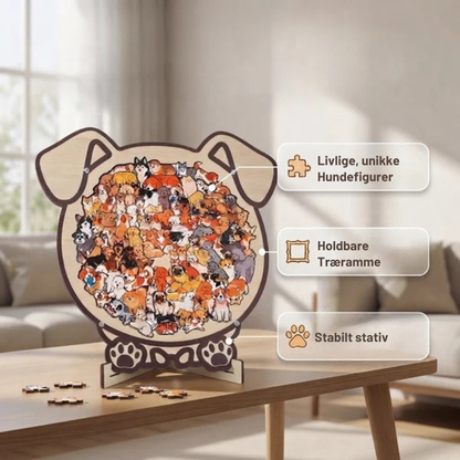 PawPuzzle™ | Dekorativt hundepuslespil med hygge og personlighed