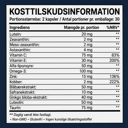 EyeVita™ | Daglig næringsstøtte til klart og komfortabelt syn
