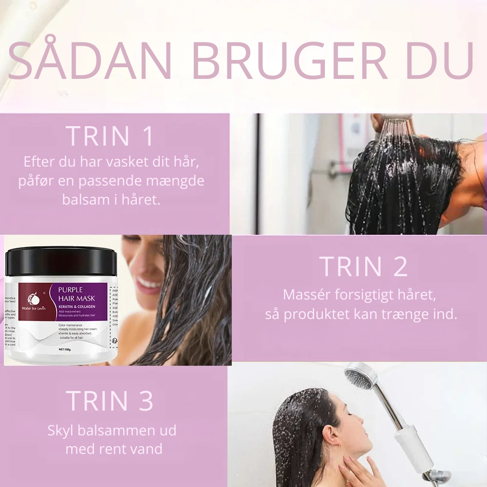 HairMask™ | Genopliv dit blonde hår – få glans, styrke og salonresultat hjemme