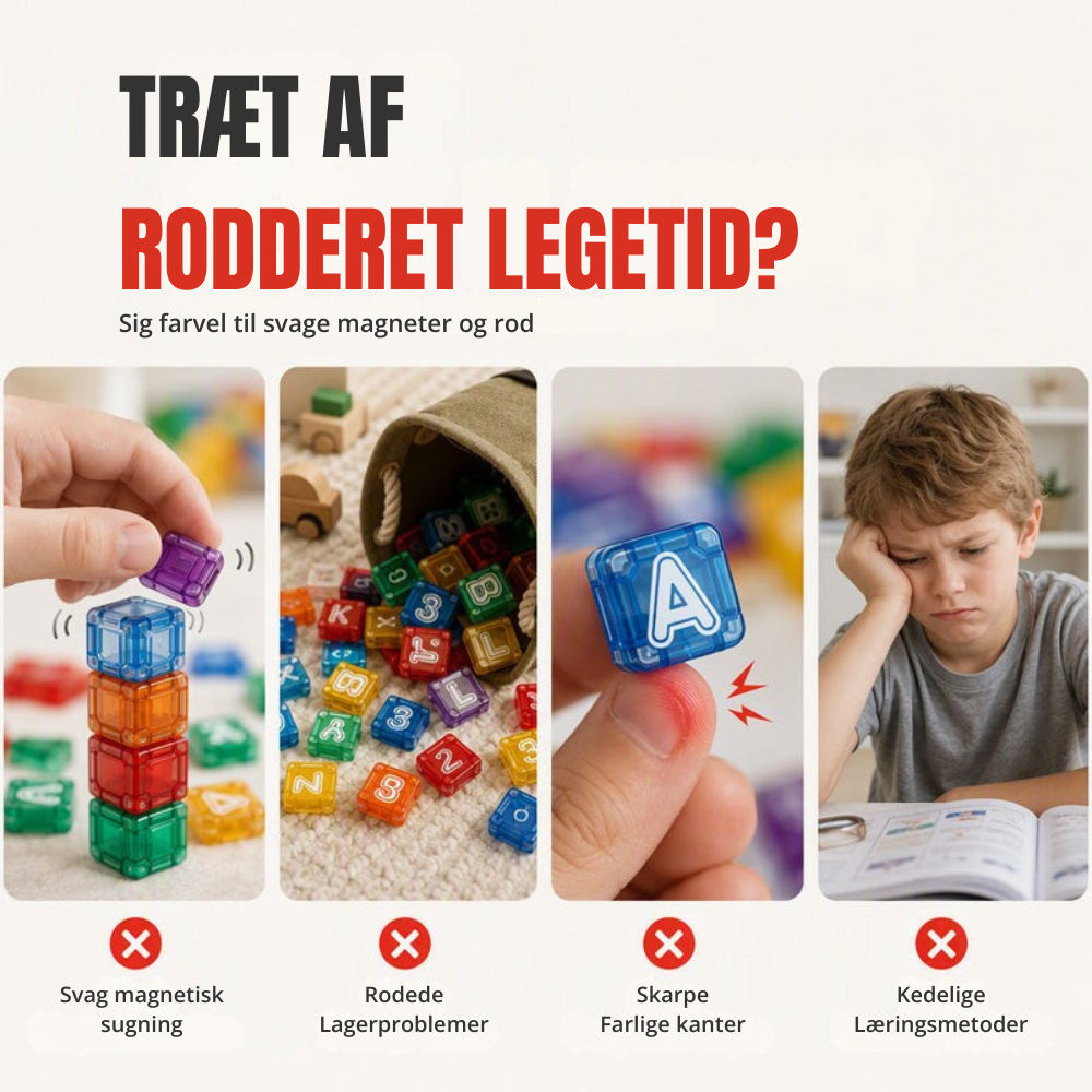 SmartBlocks™ | Magnetisk byggeleg med bogstaver tal og fantasi