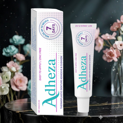 Adheza™ | Få mere tryghed med proteser der sidder fast