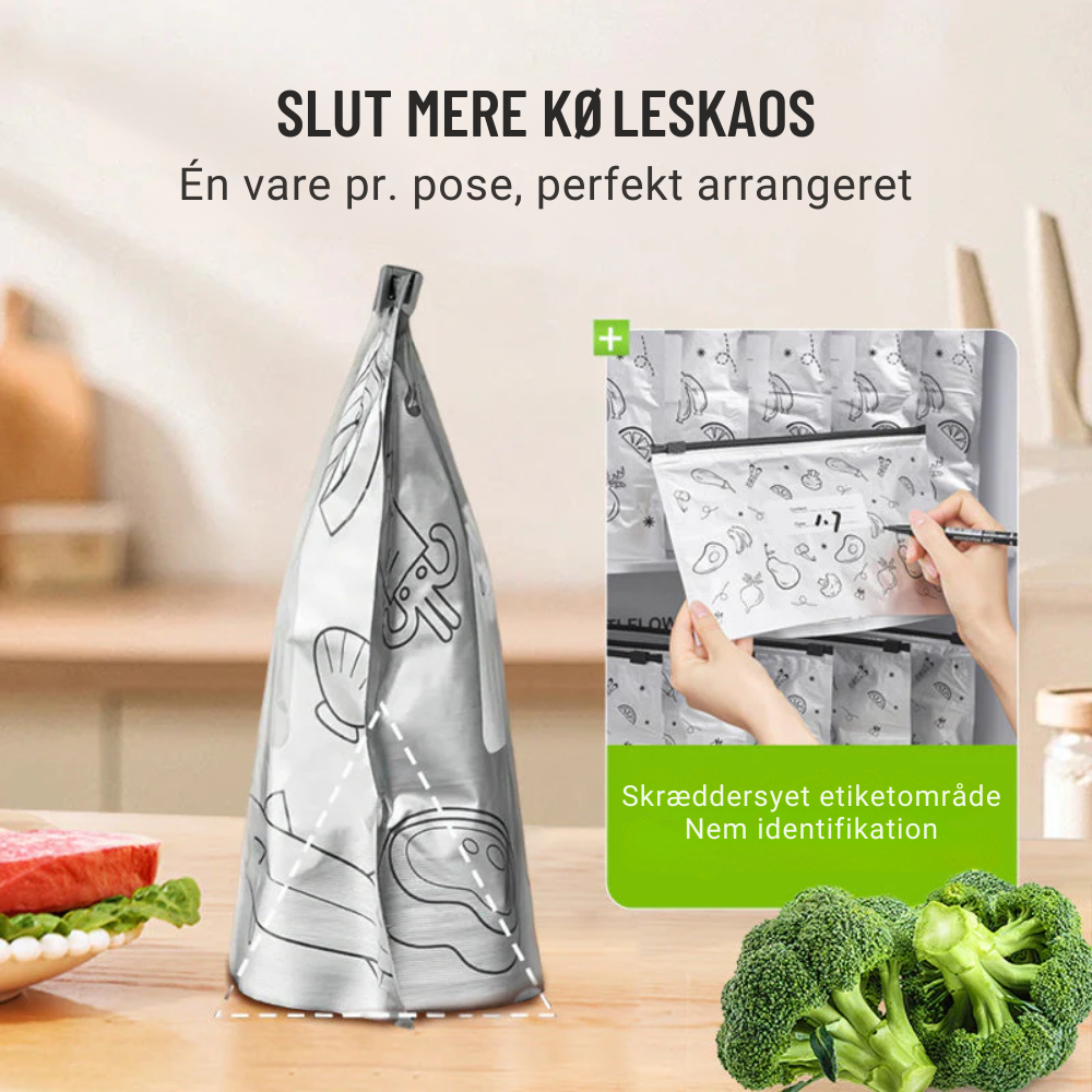 FreshSeal™ | Hold maden frisk længere med genanvendelige poser