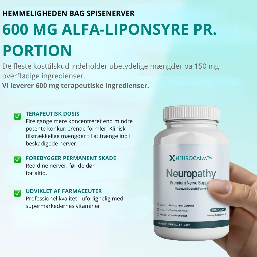NeuroCalm™ – Lindr nerve smerter og genfind daglig komfort