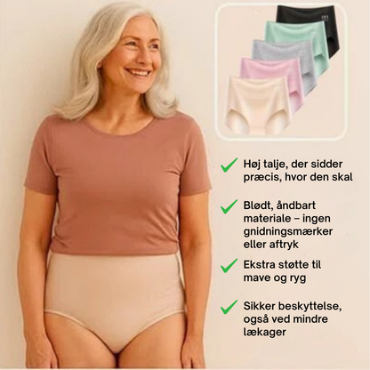 Velisse™ | 6-pak åndbare og behagelige trusser med høj talje og mavestøtte