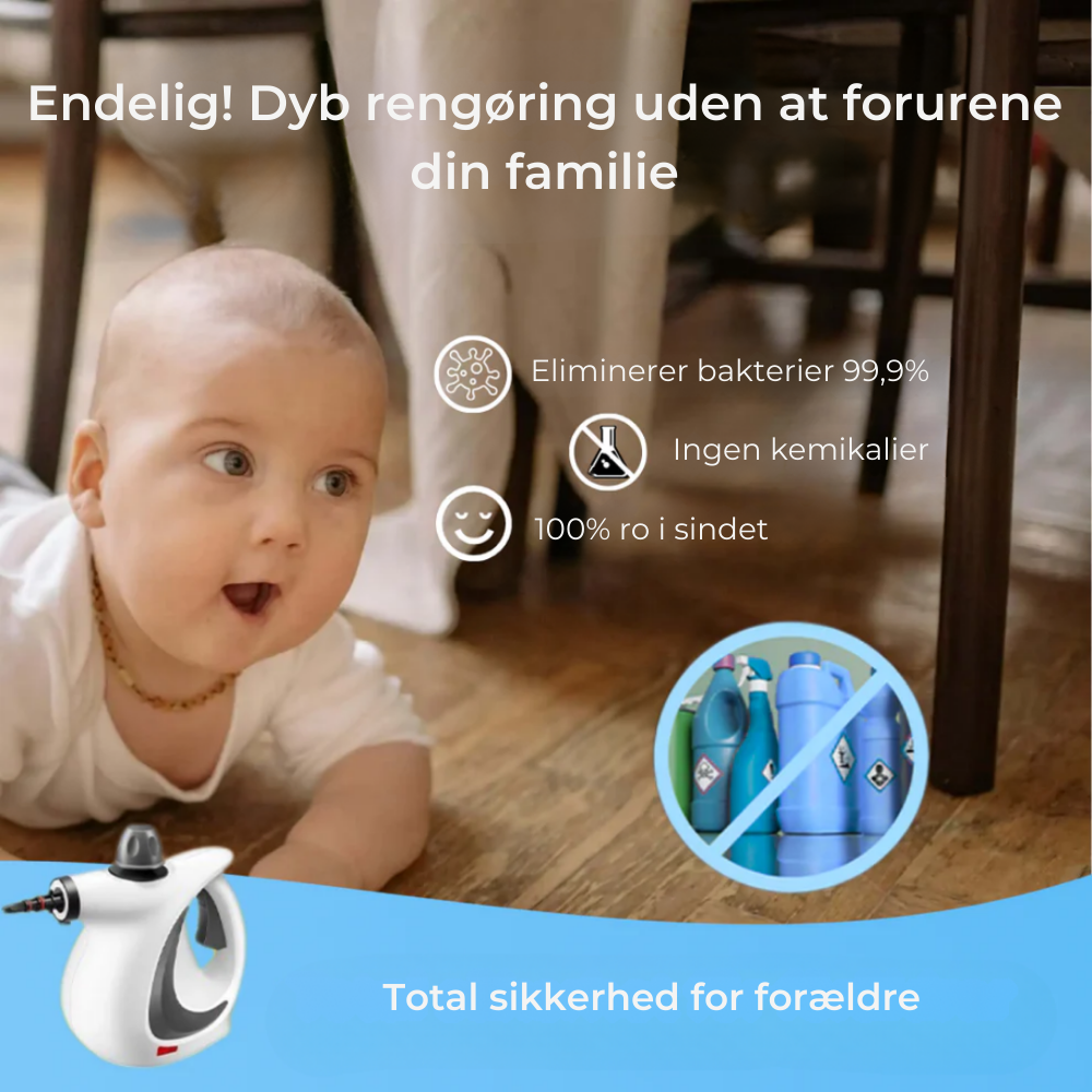 PureSteam™ MAX | Dybtgående rengøring uden kemikalier – klar på få sekunder