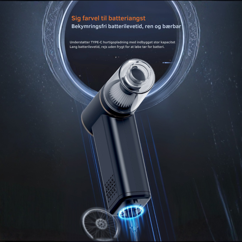 AutoVac™ Pro | Én kompakt løsning til en ren, sikker og klar bil