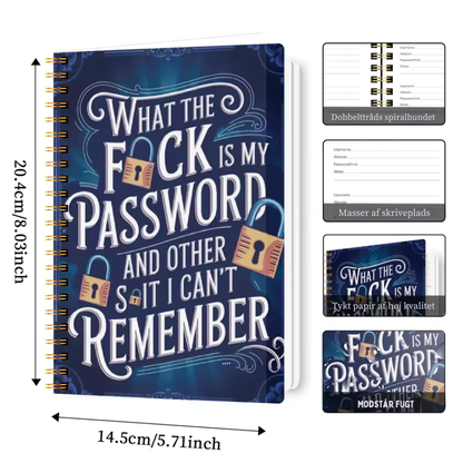 PasswordBog™ | Den sjove måde at få styr på alle dine adgangskoder