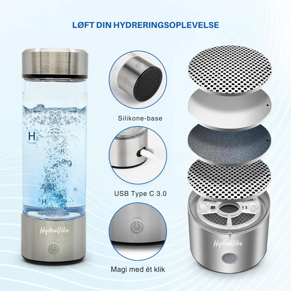 HydroVibe™ | Hydrogen Vandflaske
