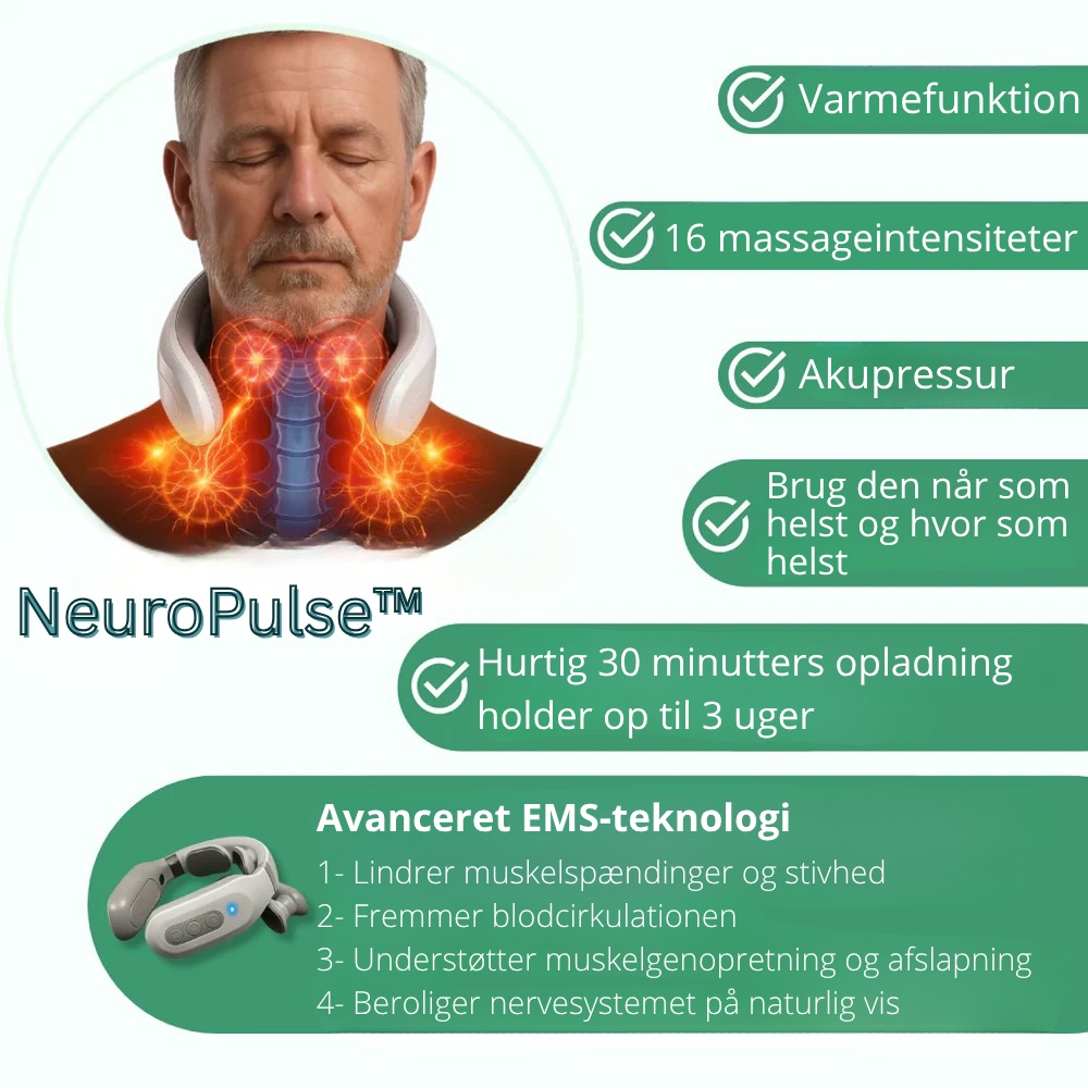 NeuroPulse™ | Dybtvirkende varme og ro der forløser spændinger indefra
