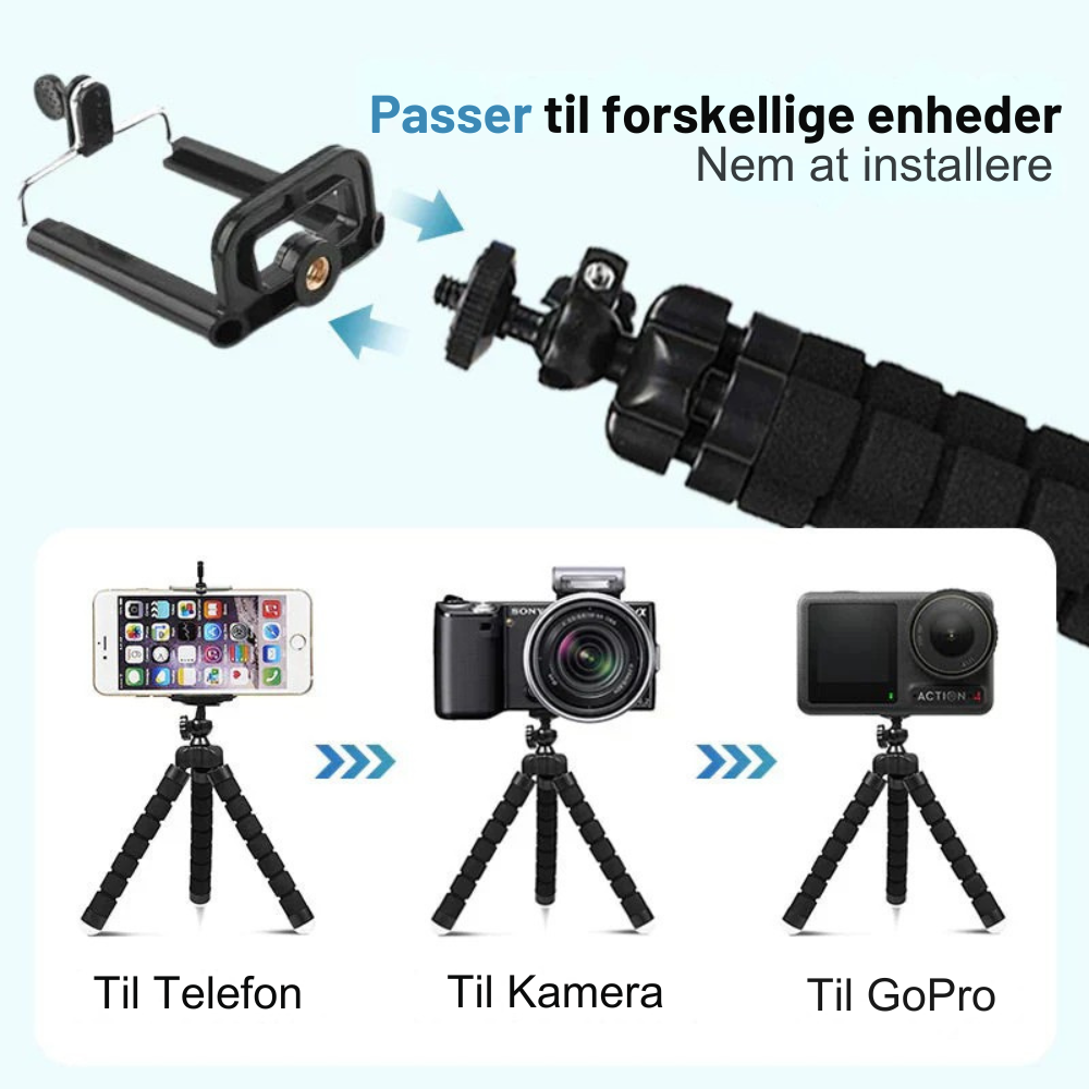 FlexiPod™ | Optag stabilt indhold uden besvær hvor som helst