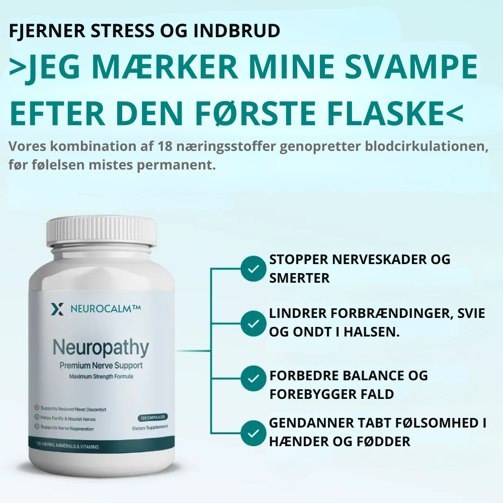 NeuroCalm™ – Lindr nerve smerter og genfind daglig komfort
