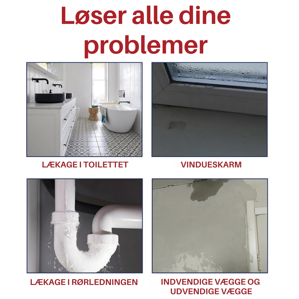 LeakRepair™ | Tætner enhver lækage. I løbet af et øjeblik.