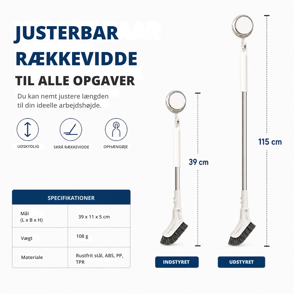 ScrubFlex™ | Rengør svært tilgængelige steder uden at bøje dig