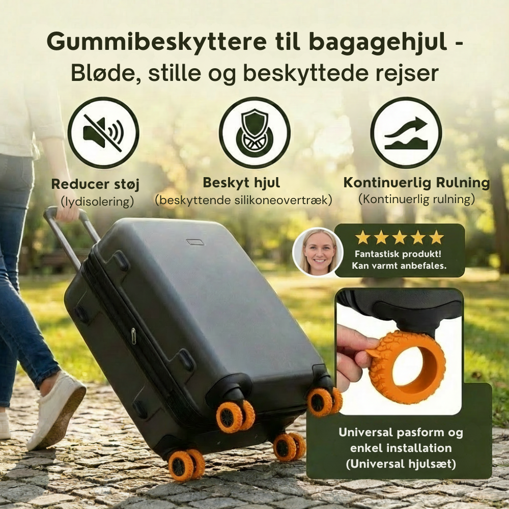 WheelGuards™ | Beskyt dine kufferthjul og rejs mere roligt