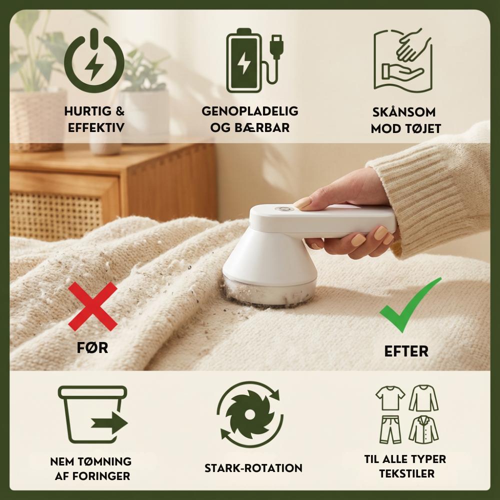 PillFree™ | Giv dit tøj nyt liv uden fnug og slid