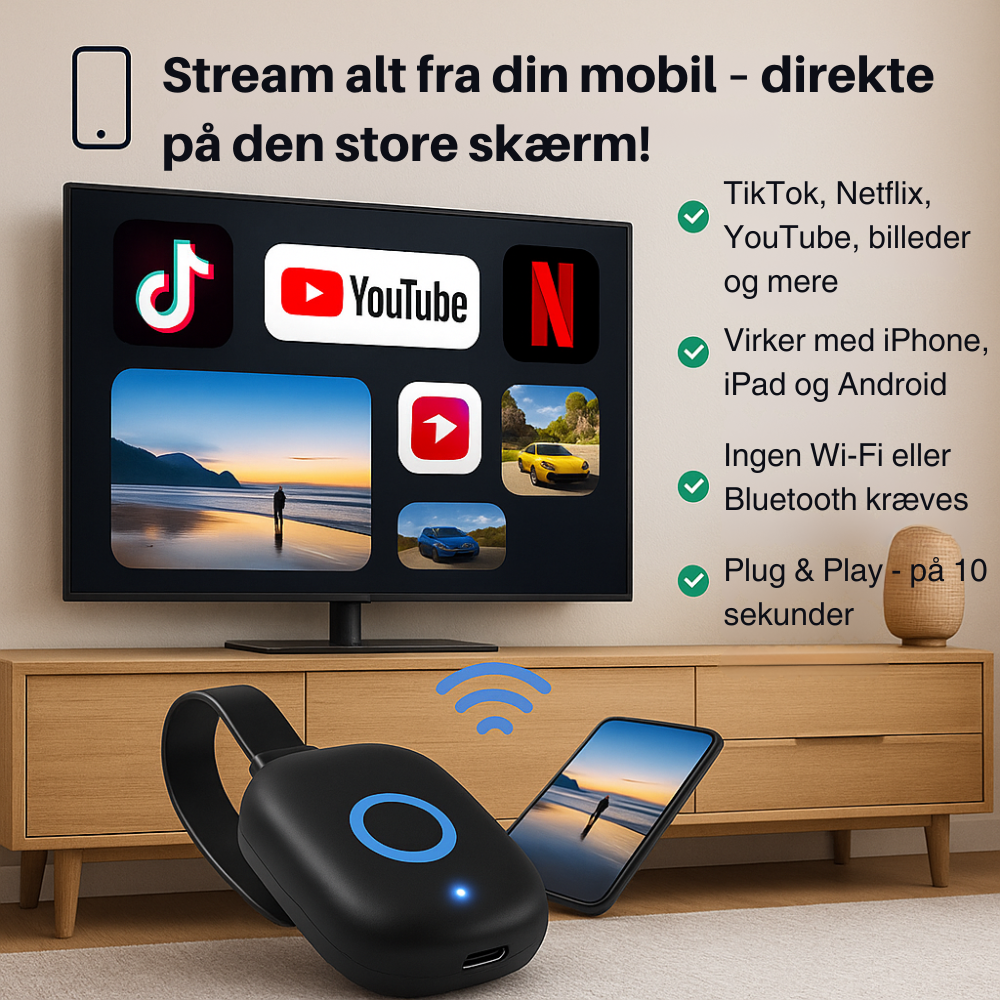 StreamLink™ | Frihed til at streame – uden WiFi