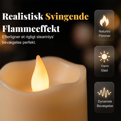 CandleGlow™ | Varm stearinlysstemning uden røg eller åben flamme