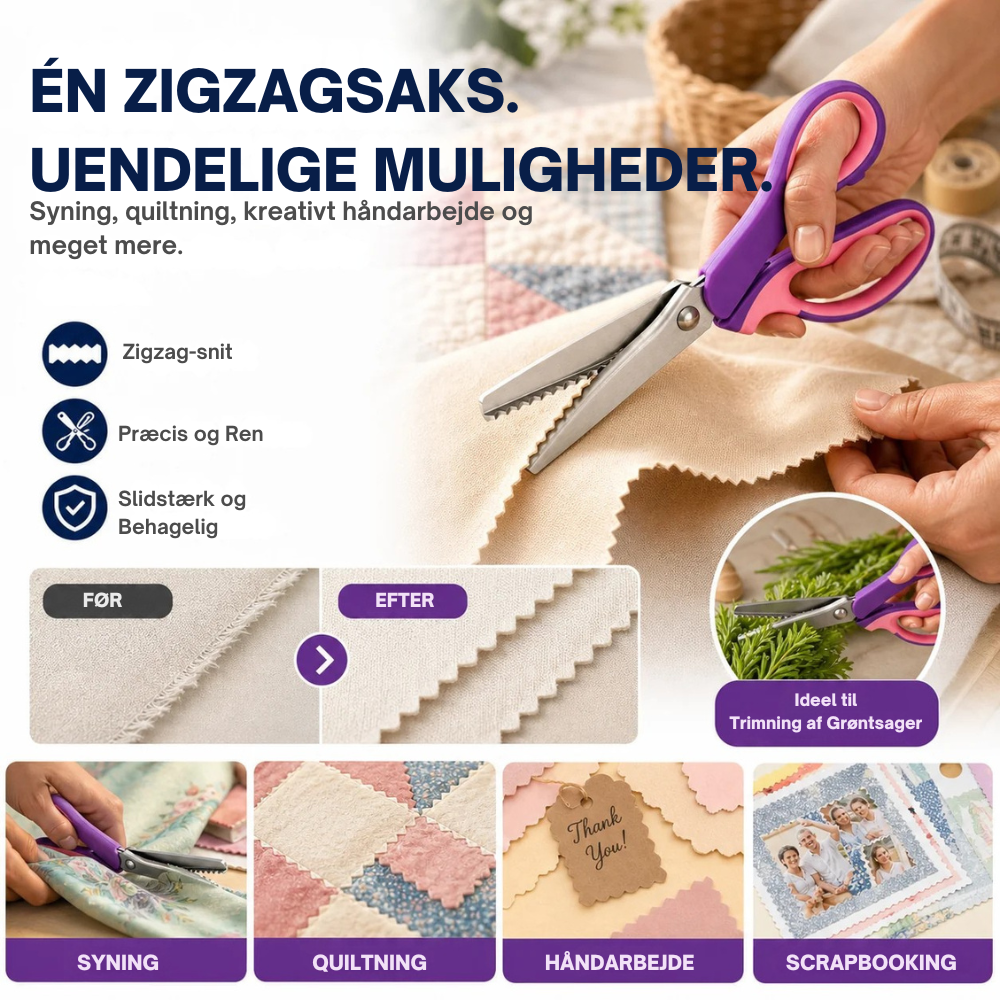 EdgeCraft™ | Dekorative stofkanter med ét enkelt præcist klip