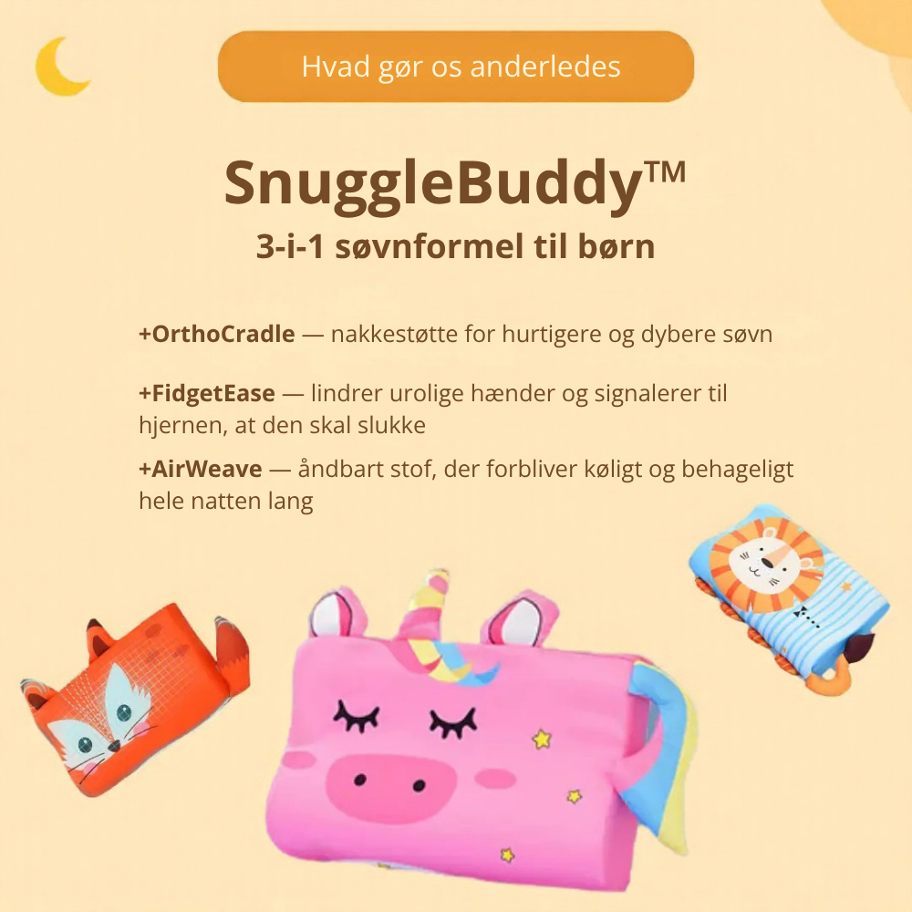 SnuggleBuddy™ | Roligere puttetid og bedre nætter for alle