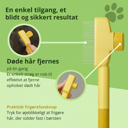 FurSweep™ | Effektiv kattebørste mod fældning og lopper
