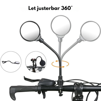 BikeMirror™ | Se hvad der sker bag dig uden at miste fokus fremad