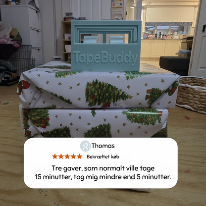 TapeBuddy™ | Klipp flere stykker tape på et øjeblik – perfekt til gaver eller på kontoret!