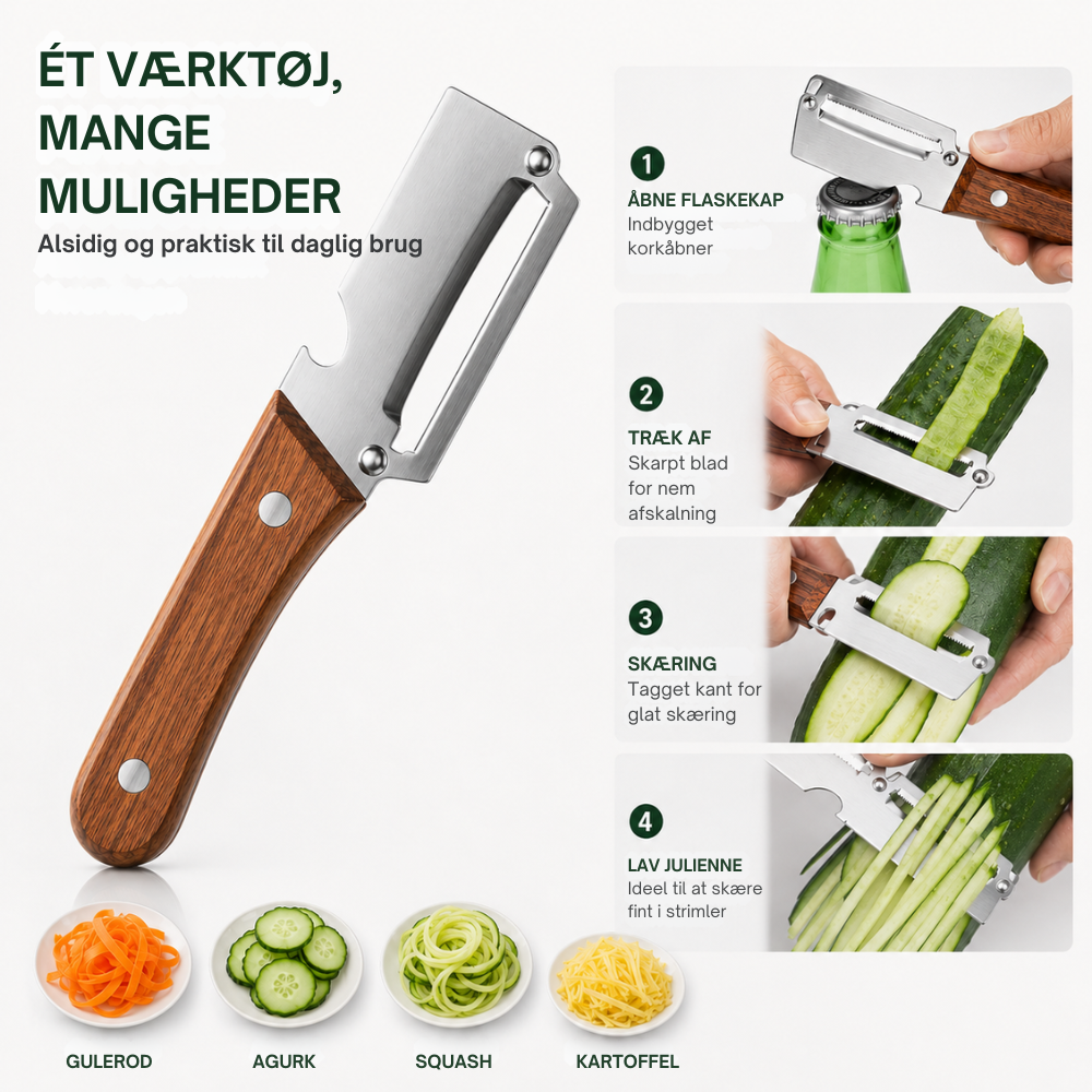 SlicePro™ Duo | Gør madlavning lettere med færre redskaber