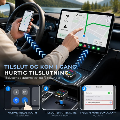 DriveLink Pro™ | Trådløs CarPlay uden kabel hver tur