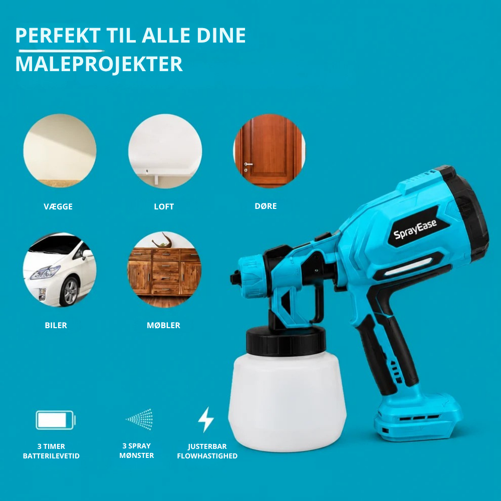 SprayEase™ | Maler større projekter hurtigere med mindre besvær