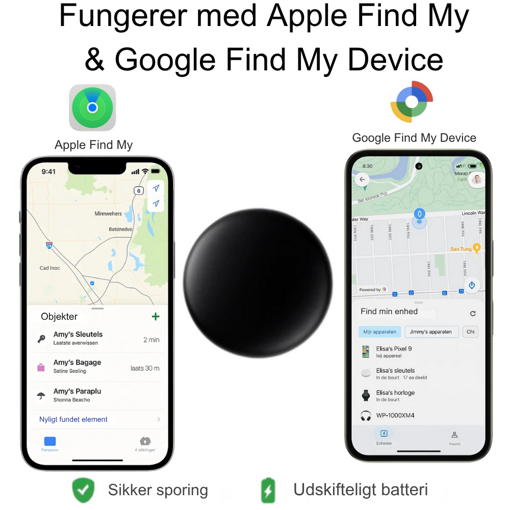 AnyTrack™ Pro | Kompakt GPS-tracker til biler – ingen værktøj, ingen ledninger, ingen abonnement – kun ro i sindet 24/7