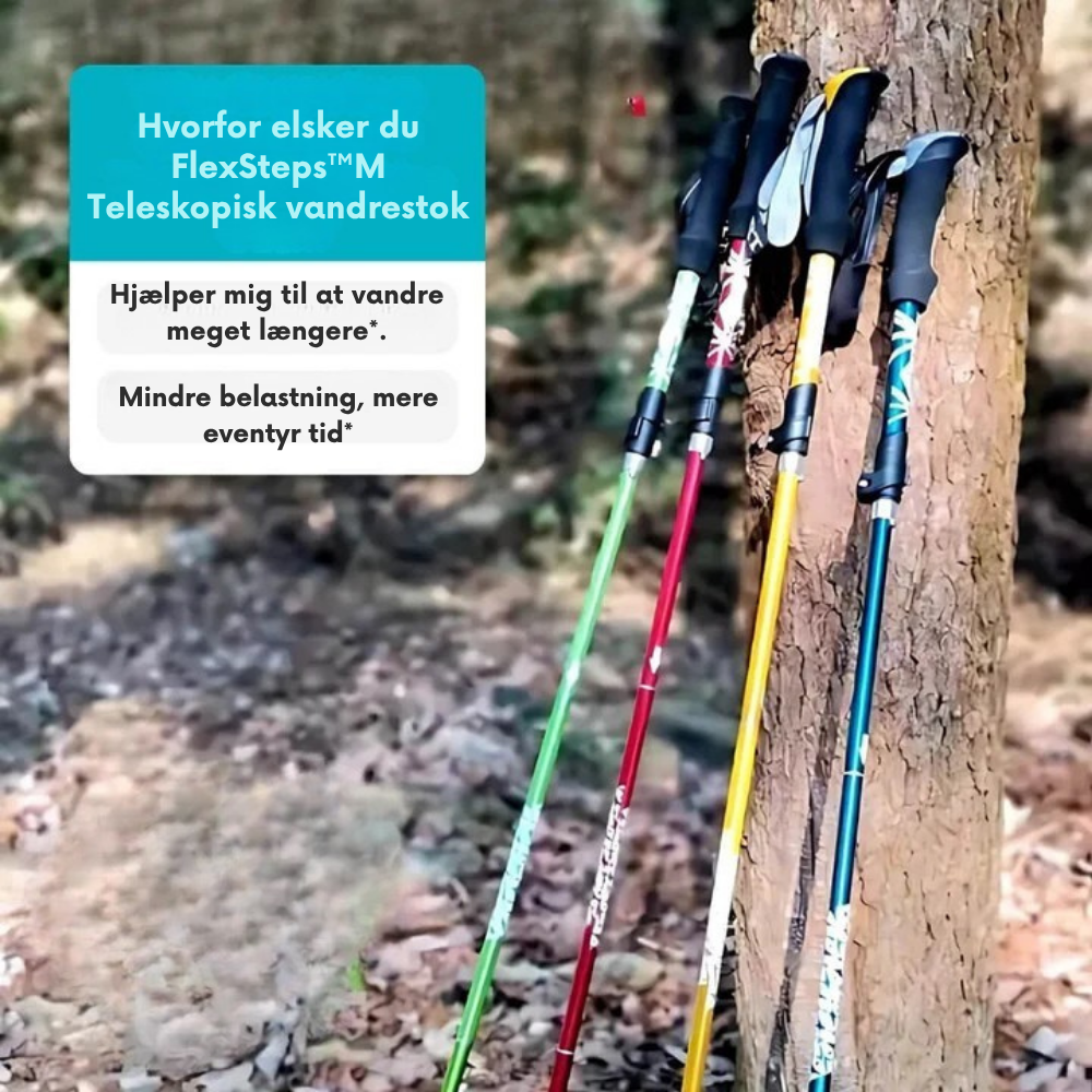FlexSteps™ | Teleskopisk Vandrestav
