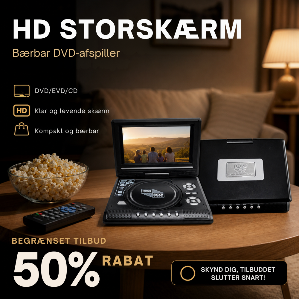 CineGo™ | Bærbar filmafspiller til roligere skærmtid på farten