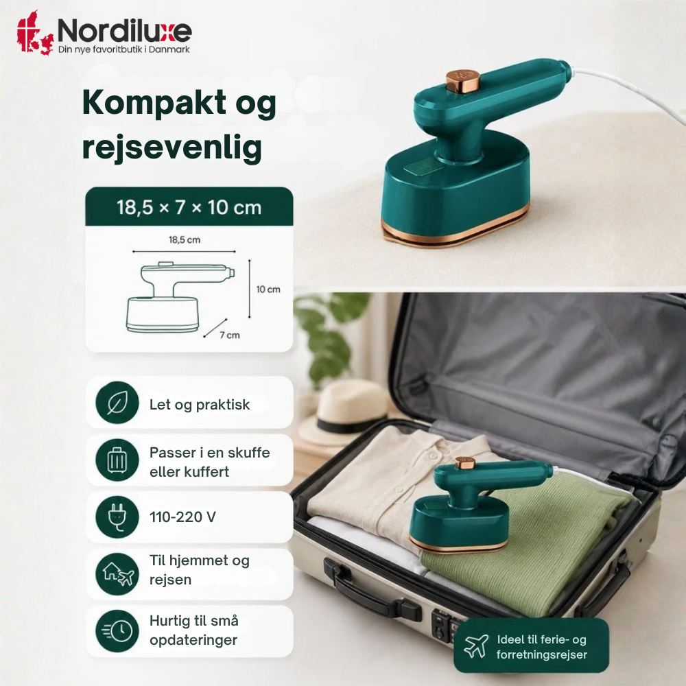 IronGo™ | Kompakt dampstrygejern til hurtige krøllefri touch-ups