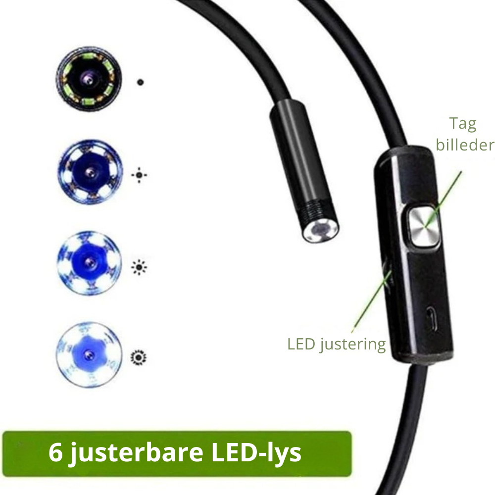 FlexiScope™ | Vandtæt endoskop med LED-belysning