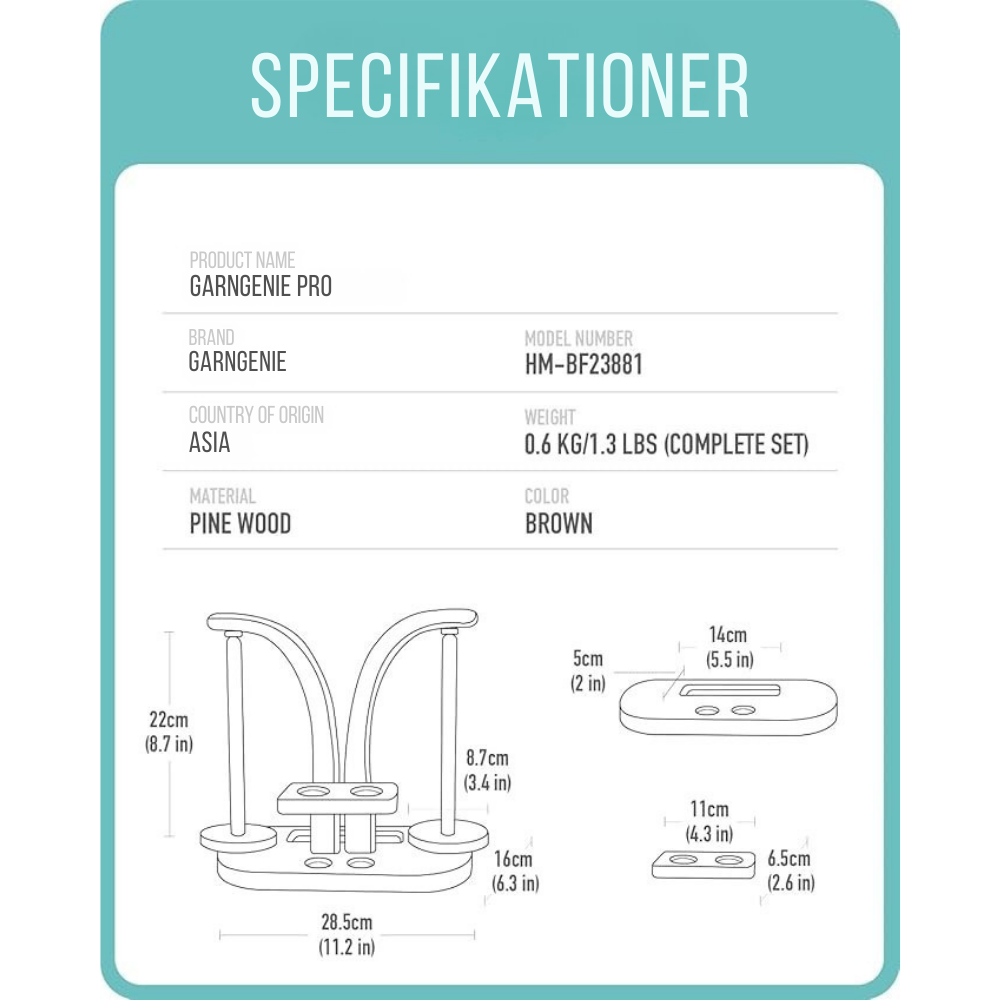 GarnGenie™ Pro | Garnholder Pro i topkvalitet med kraftig magnet
