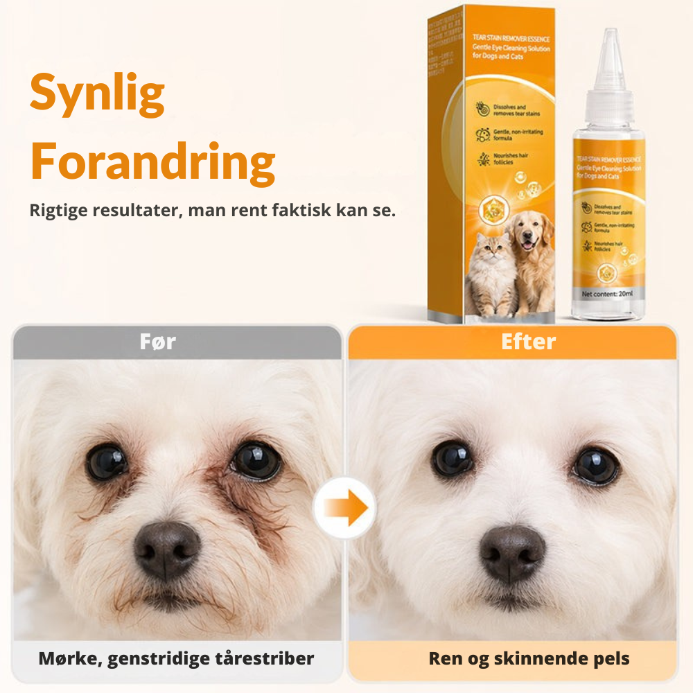 BrightEyes™ Pets | Skånsom øjenpleje til renere og lysere pels