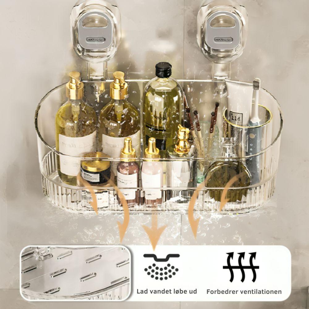 GripRack™ | Praktisk opbevaring uden boring – hold køkken og badeværelse ryddeligt