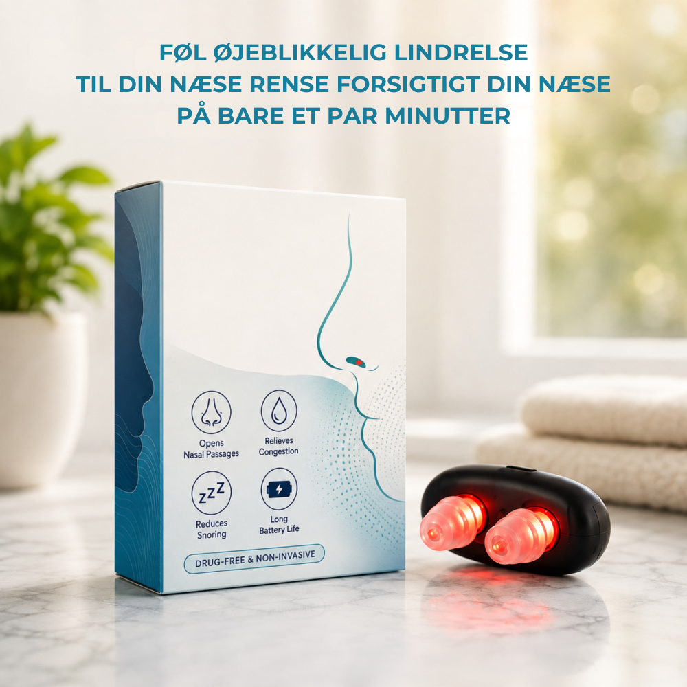 BreatheLight™ | Målrettet rødlysrutine til mere behagelig næsekomfort