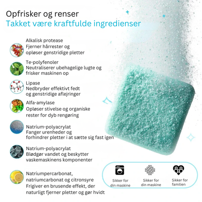 PureWash™ | Gør din vaskemaskine frisk, ren og levende igen