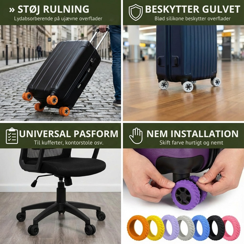 WheelGuards™ | Beskyt dine kufferthjul og rejs mere roligt